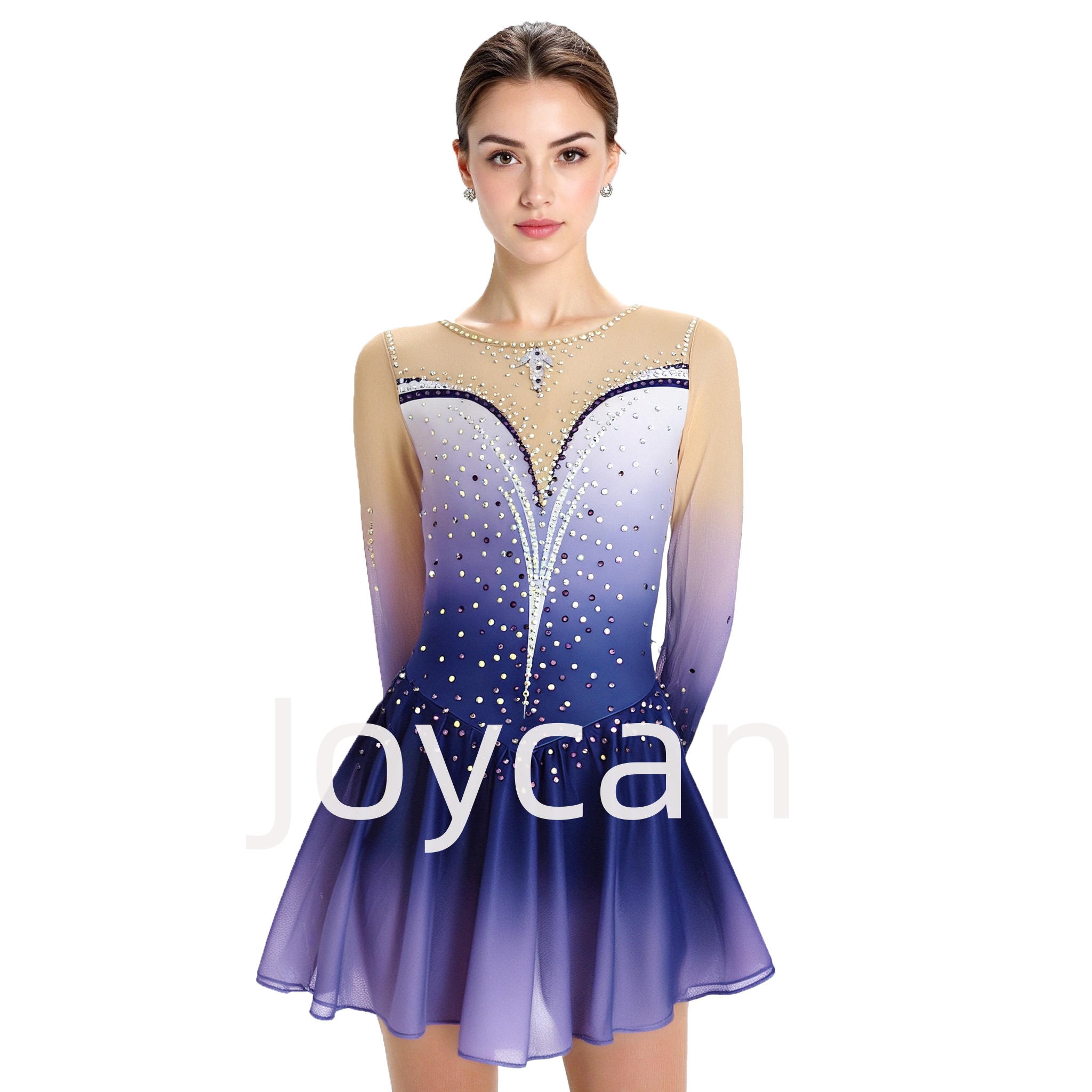 Joycan Ice Skating Dress Elegant Long Sleeves Elegant JSK261