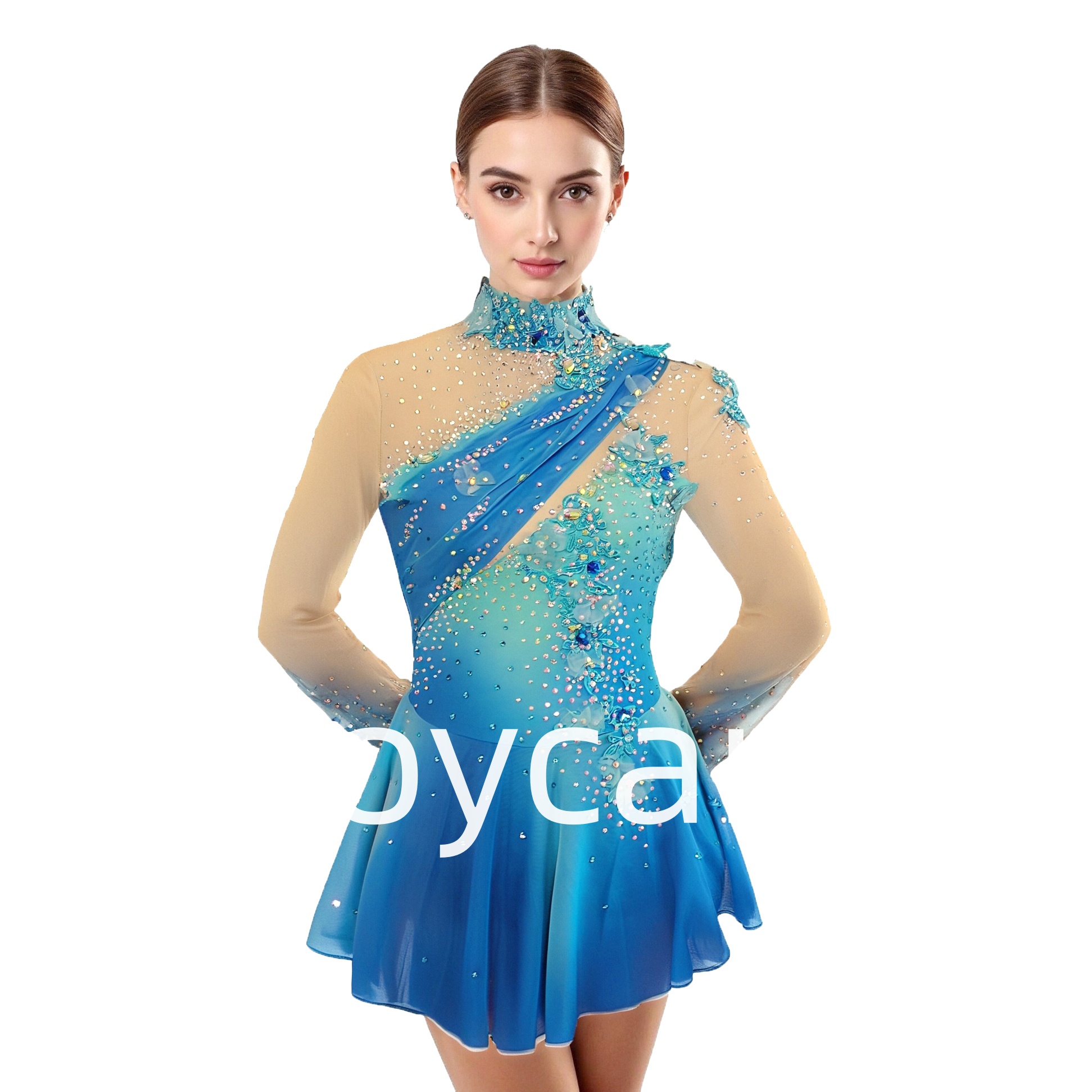 Joycan Ice Skating Dress Elegant Long Sleeves Elegant JSK262