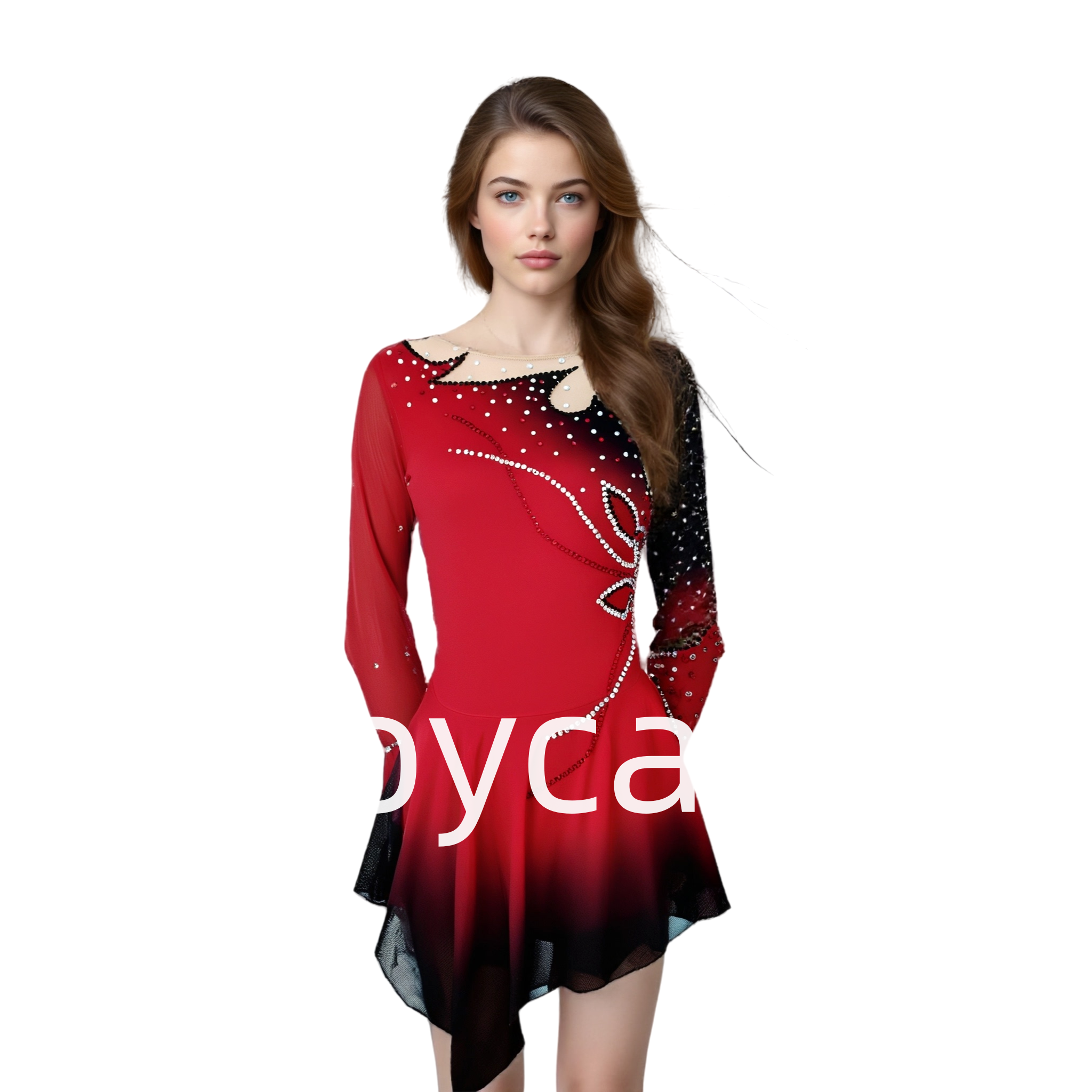 Joycan Figure Skating Dress Red JSK256