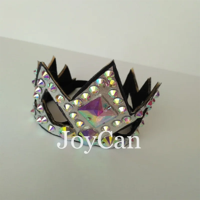JoyCan Rhythmic Gymnastic Hair Accessory Bun Hairpiece Rhythmic Gymnastic Crown Skating Hair Bun Dance Bun Accessories