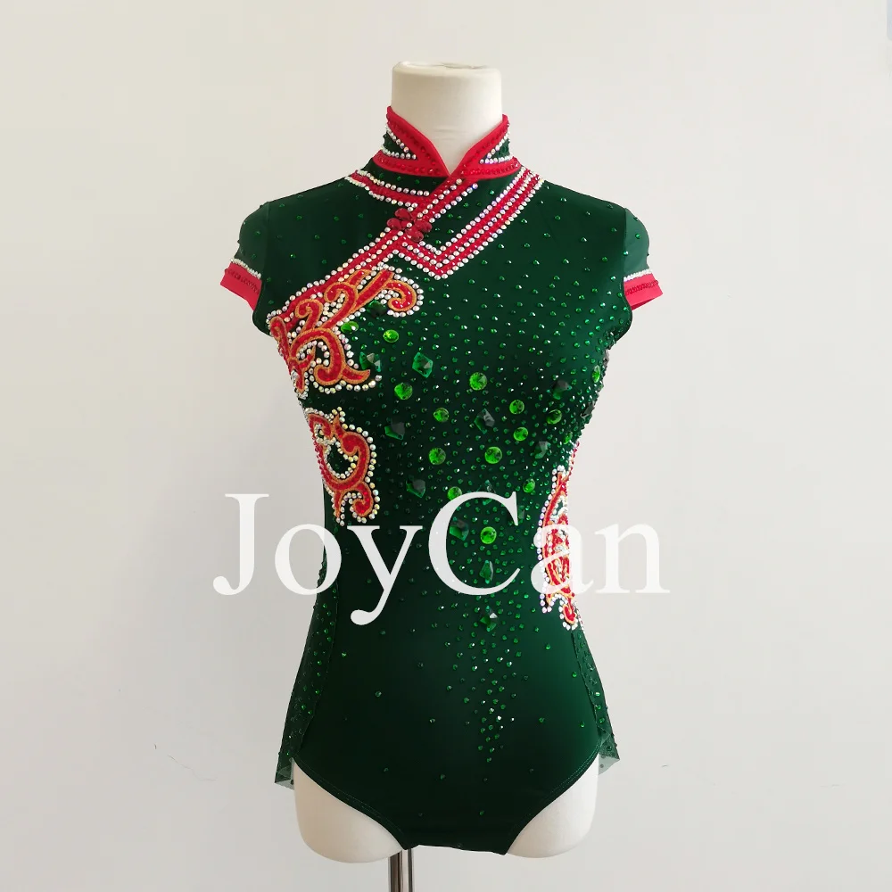 JoyCan Custom Girls Rhythmic Gymnastics Dancewear Breathable Spandex Leotards for Performance Ballet Competition