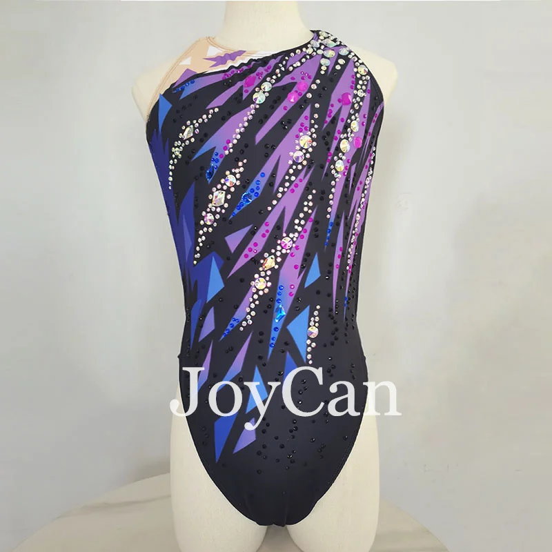 JoyCan Swimming suits Girls Women Purple Synchronized Swimming Wear for Competitiion
