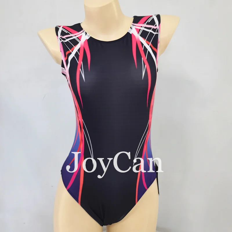 JoyCan  Gymnastics Leotards Girls Women Black Spandex Elegant Dance Wear for Competitiion