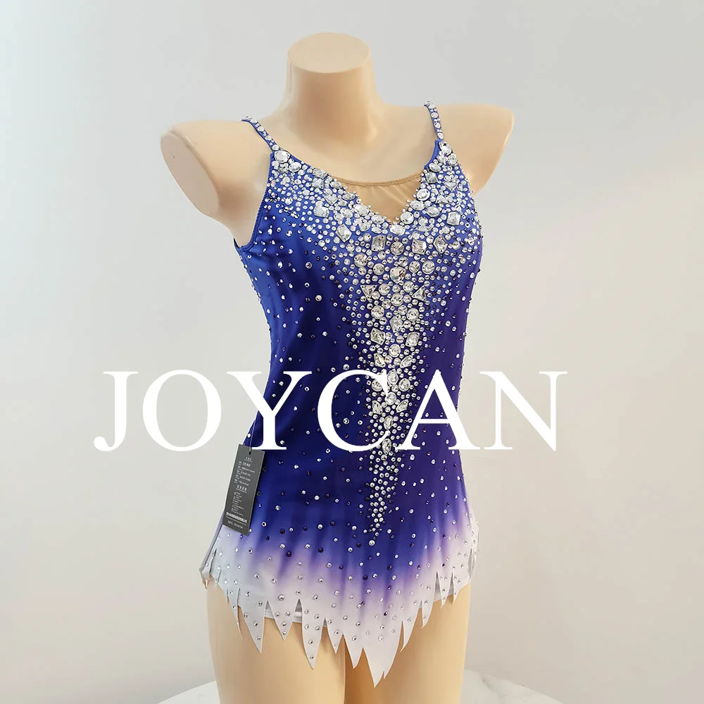 JoyCan Rhthmic Gymnastics Leotards Girls Women Purple Spandex Elegant Dance Wear for Competitiion