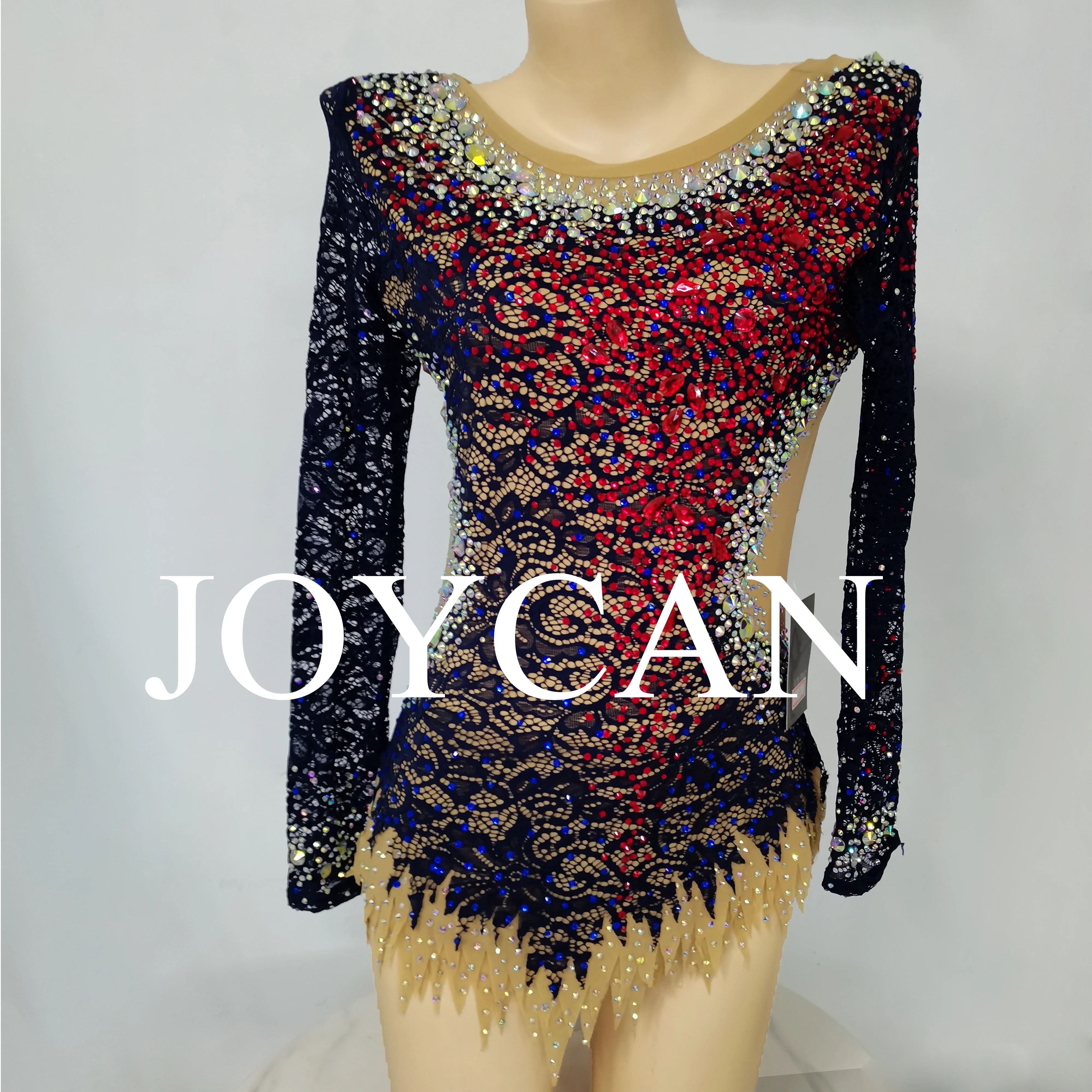 JoyCan Rhthmic Gymnastics Leotards Girls Women Spandex Elegant Dance Wear for Competition