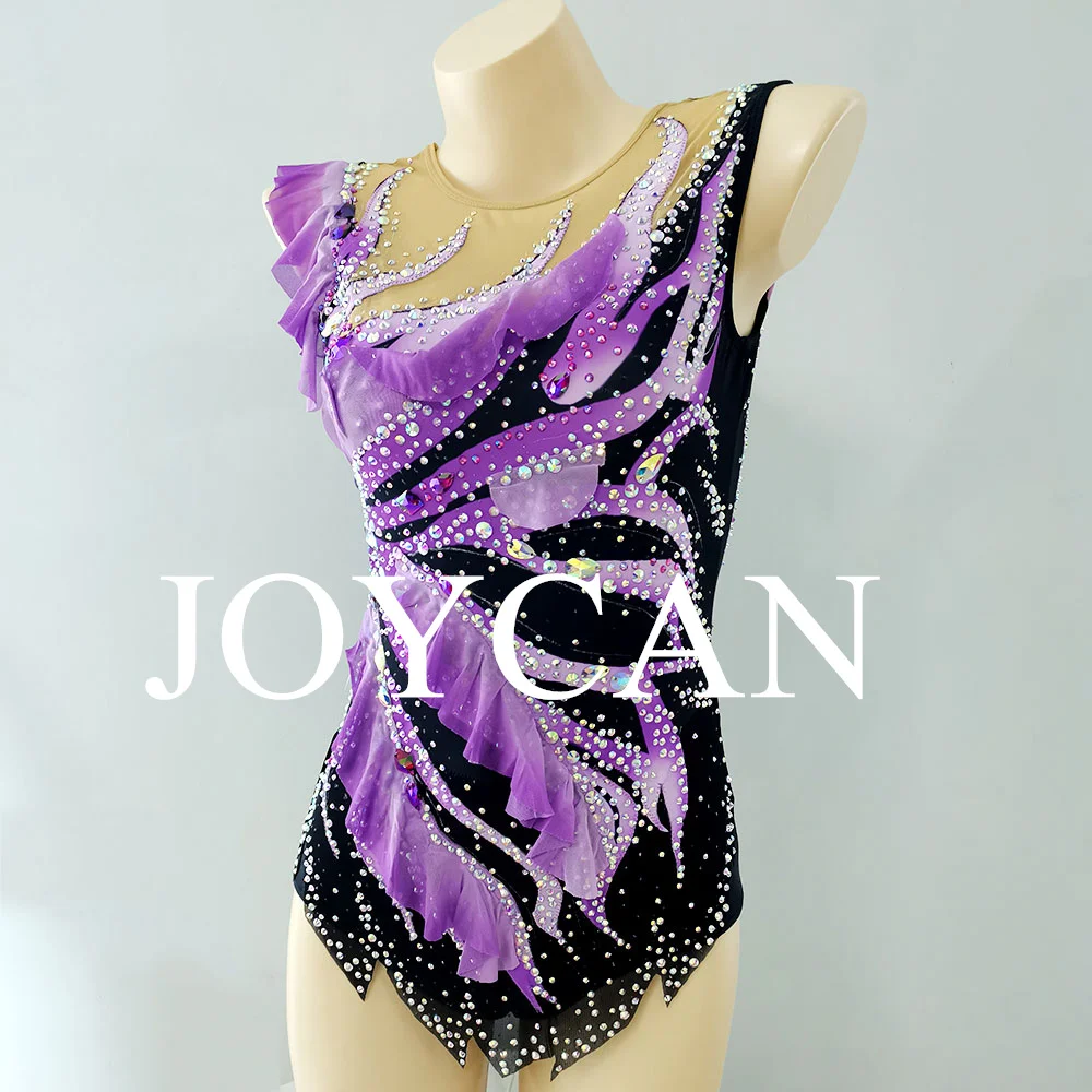 JoyCan Rhthmic Gymnastics Leotards Girls Women Spandex Elegant Dance Wear for Competition