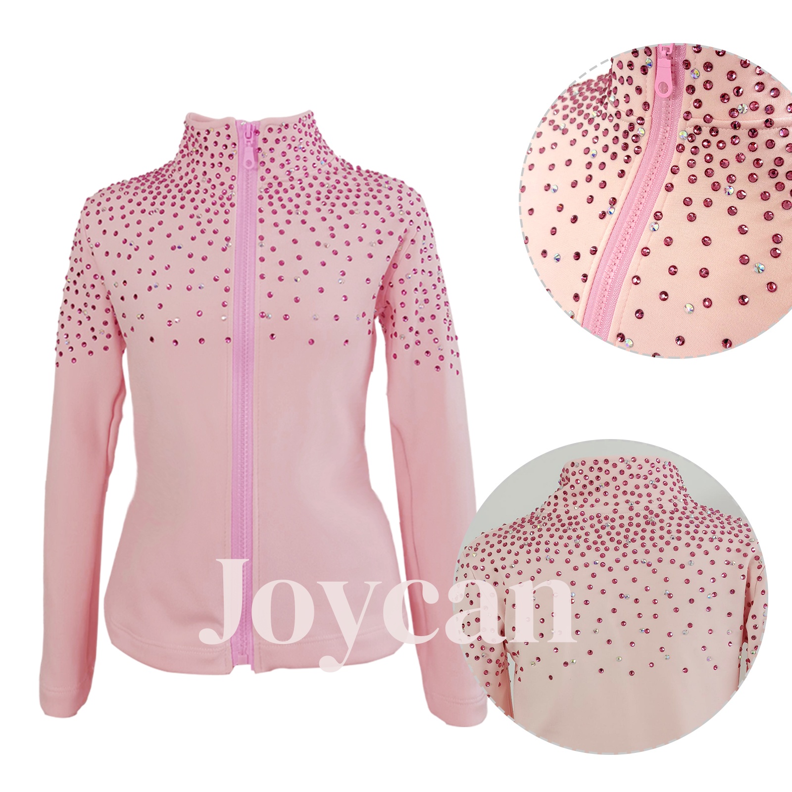 JoyCan Ice Figure Skating Jackets Girls Training Practice Fleece Customized JST28