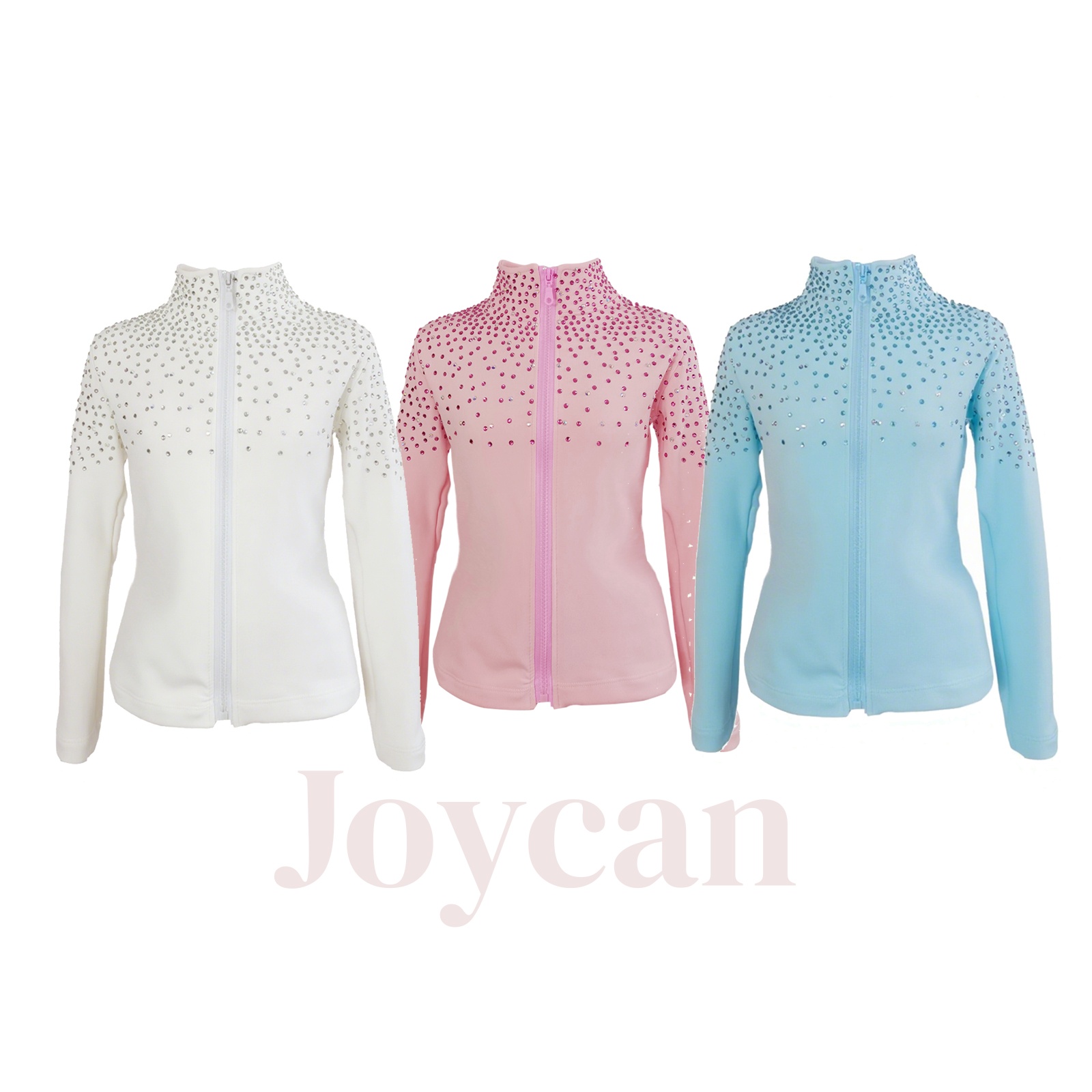 JoyCan Ice Figure Skating Jackets Girls Training Practice Fleece Customized JST28