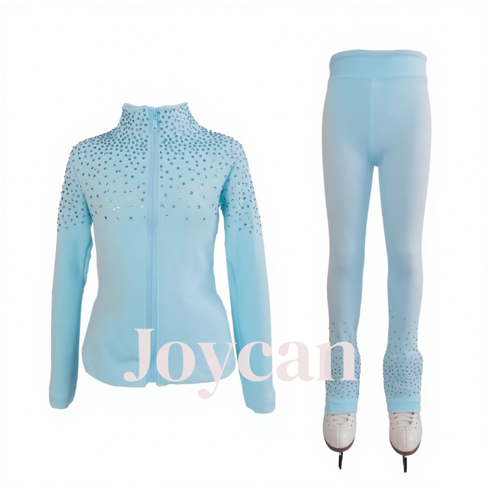 JoyCan Ice Figure Skating Clothes Training Suit Girls Training Practice Fleece Customized JST26