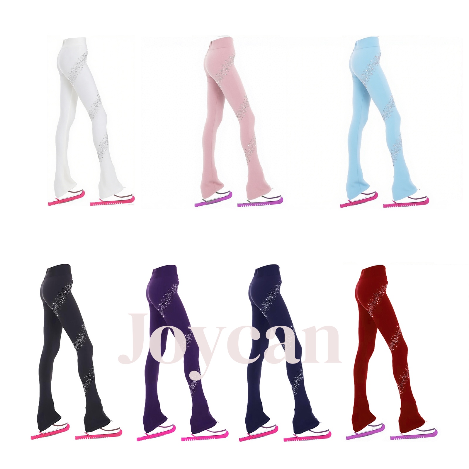 JoyCan Ice Figure Skating Pants Training Suit Girls Training Practice Fleece Customized JST27