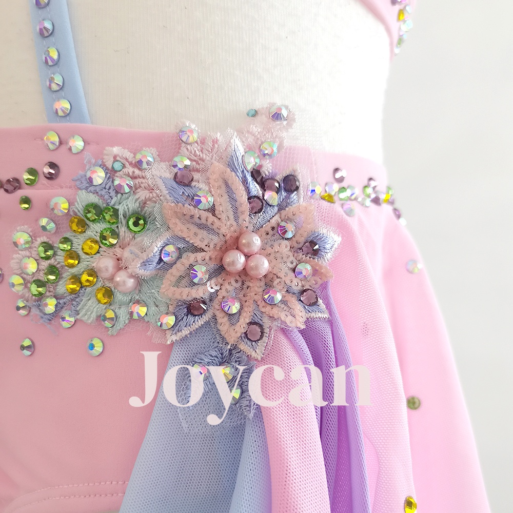 JoyCan Lycial Dance Dress Girl’s Diamond Elegant JLY103