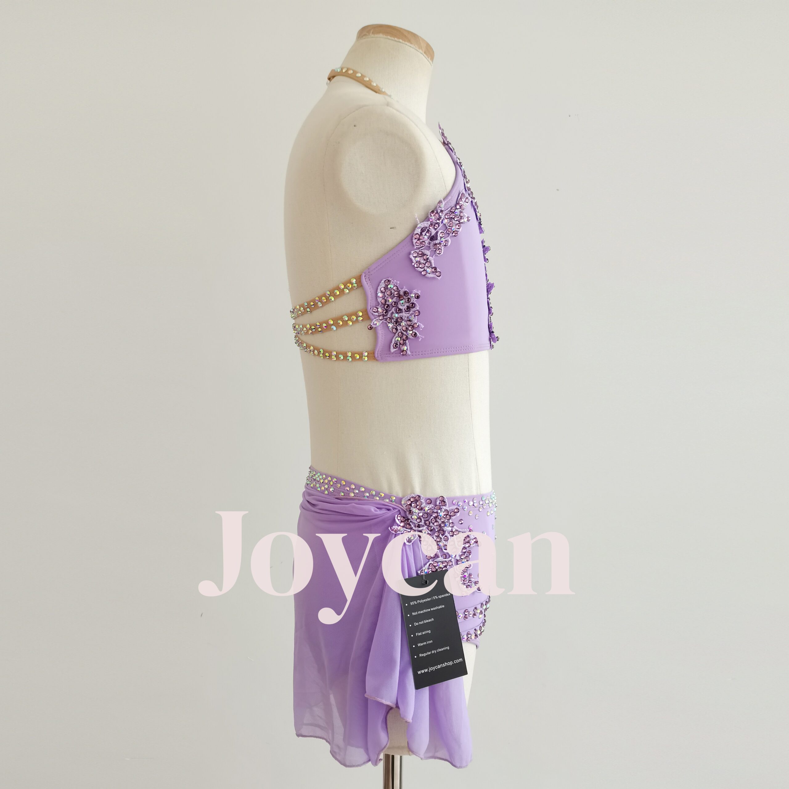 JoyCan Lycial Dance Dress Girl’s Diamond Elegant JLY109